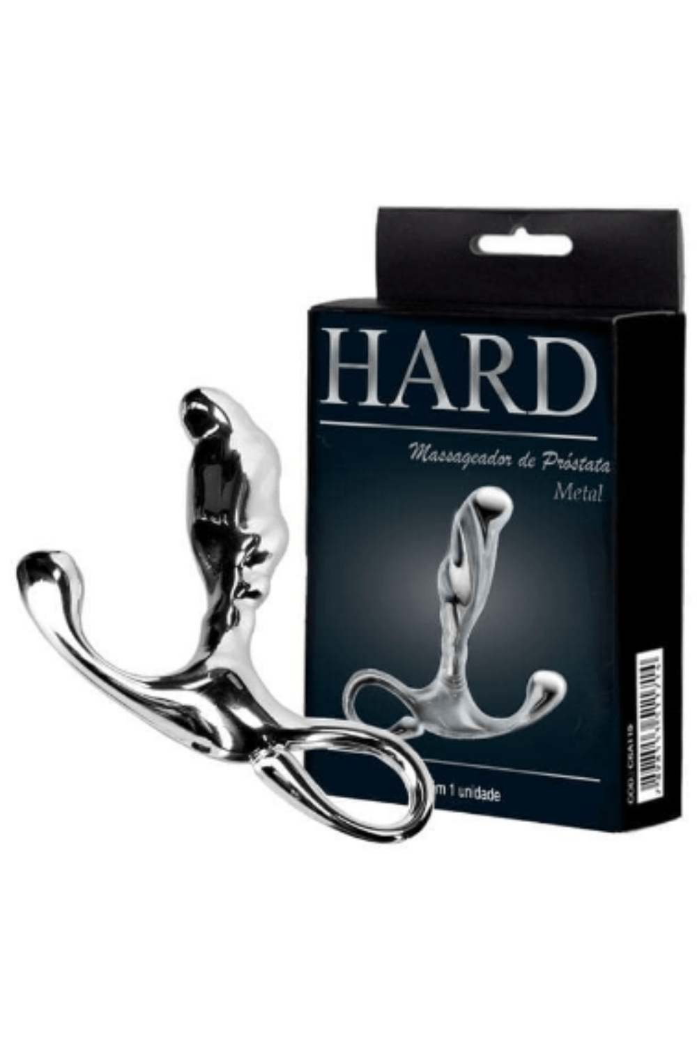 Massageador e Estimulador de Próstata Cromado - Hard