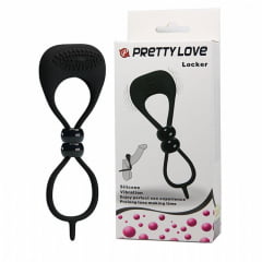 Locker Anel Peniano e Anel para Escroto com Vibrador - Pretty Love