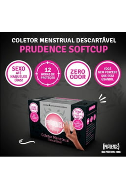 Coletor Menstrual Prudence Softcup com 4 unidades
