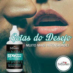 GOTAS DO DESEJO - ENERGÉTICO AFRODISÍACO - SEXY DRINK 15ML