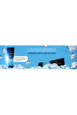 LUBRIFICANTE BLACK ICE - SABOR MENTA - A BASE DE ÁGUA 50ML INTT