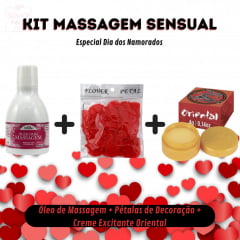 Kit Massagem Sensual Dia dos Namorados