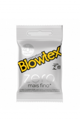 Preservativo Blowtex Zero Mais Fino c/3 unidades