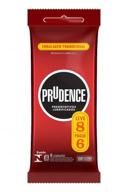 Preservativo Prudence Clássico  Lubrificado Leve 8 Pague 6