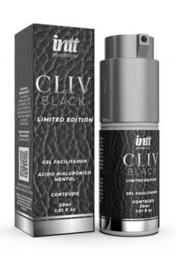 Cliv Black Intt - Gel Dessensibilizante Anal com Ácido Hialurônico e Mentol - Intt