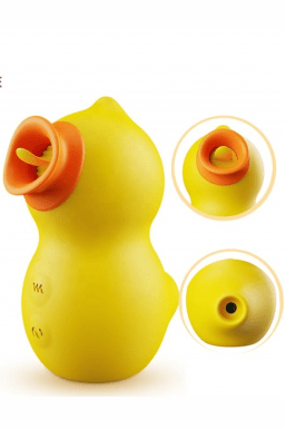 Duck Vibrador de Clitóris com Pulsação e Língua Simulatória - Formato de Pato