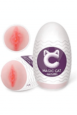 Masturbador EGG em Cyberskin - Magic Cat Nature - Formato Vagina 