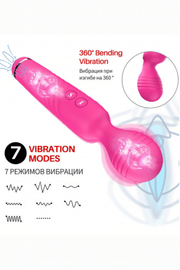 Varinha Mágica - Estimulador de Clitoris - Recarregável com 7 modos de Vibração e Pulsação