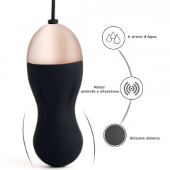 Vibrador Bullet Controlável à distância Jump Egg - Recarregável e 10 Vibrações