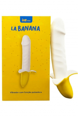 Vibrador La Banana Pulsador Estimulador de Ponto G 