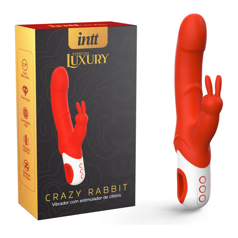 Vibrador Crazy Rabbit Intt Luxury 12 Modos de Vibração